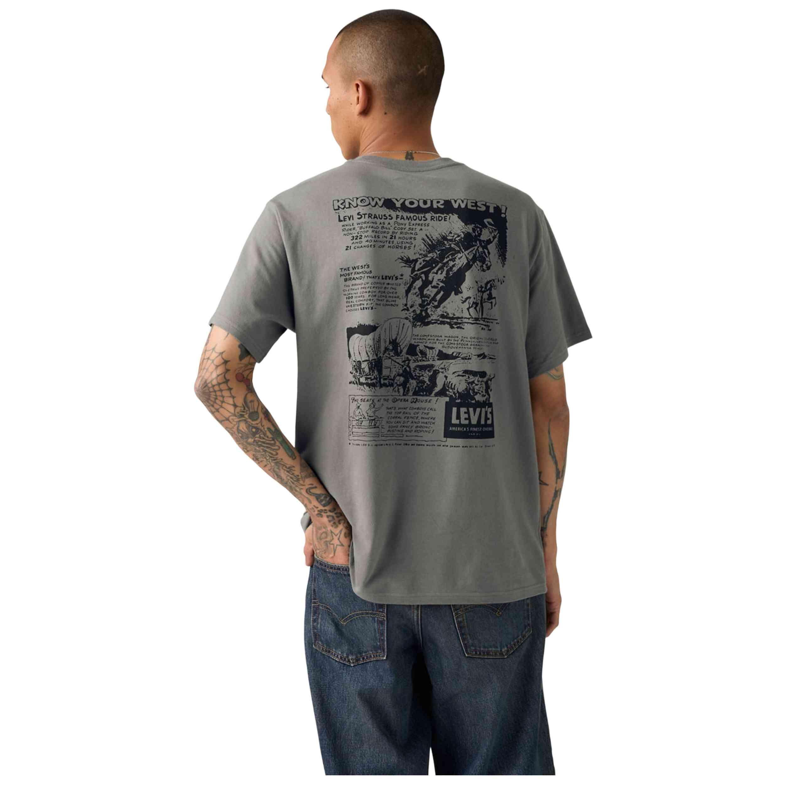T-shirt Levi's Original homme – gris chiné – S - Vêtements
