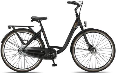 Altec walesa damesfiets 28inch 55cm mat zwart 3v
