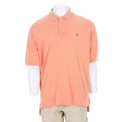 Tweedehands - heren korte mouw polo oranje - als nieuw
