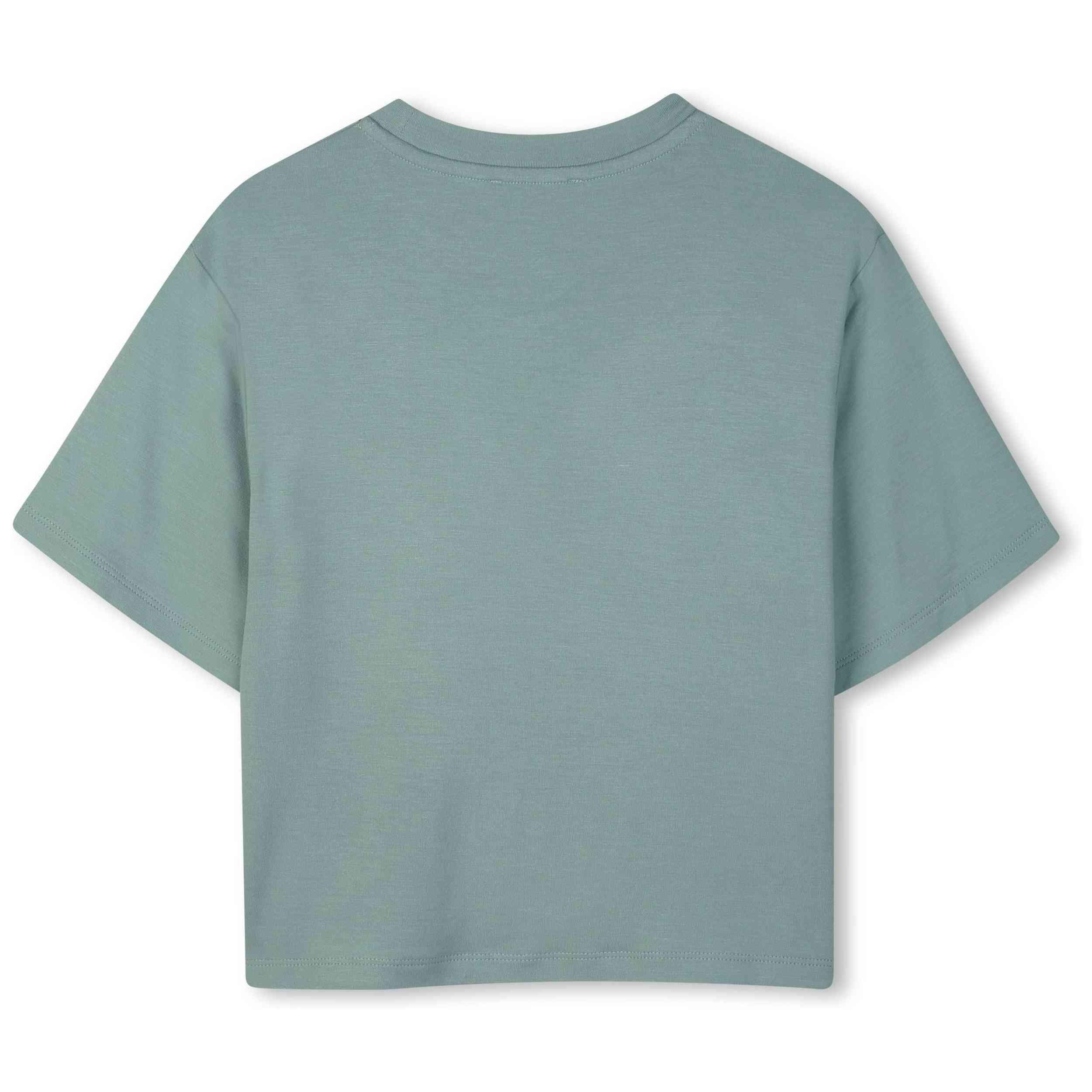 T-shirt met korte mouwen Dkny model D62411_73J voor meisjes 2/4