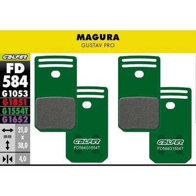 Pastiglie dei freni Galfer Magura Gustav