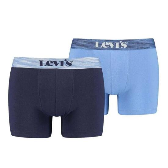 Boxers Motif/style Logo Homme (Bleu Marine / Bleu)