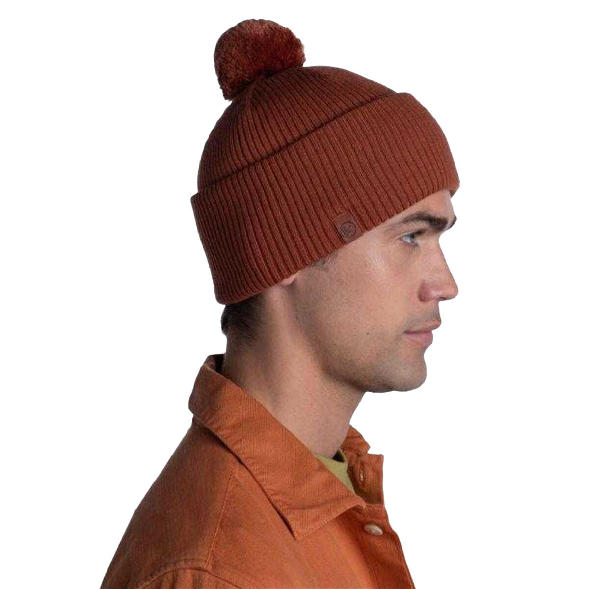 Volwassen uniseks Tim Merino Wool muts (Bruin) 4/4