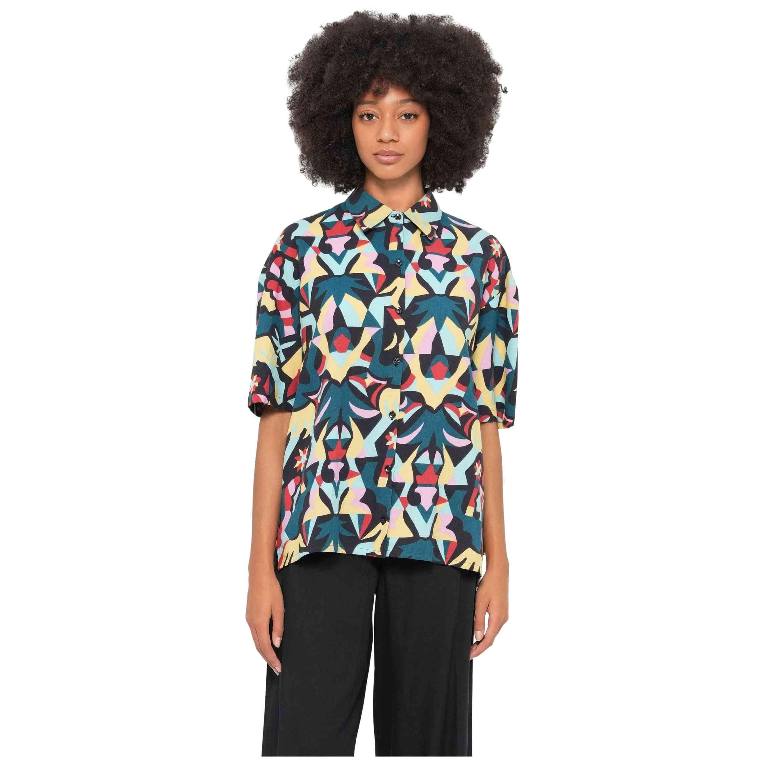 Camiseta de manga corta Volcom modelo B0412608-MLT para mujer 1/1