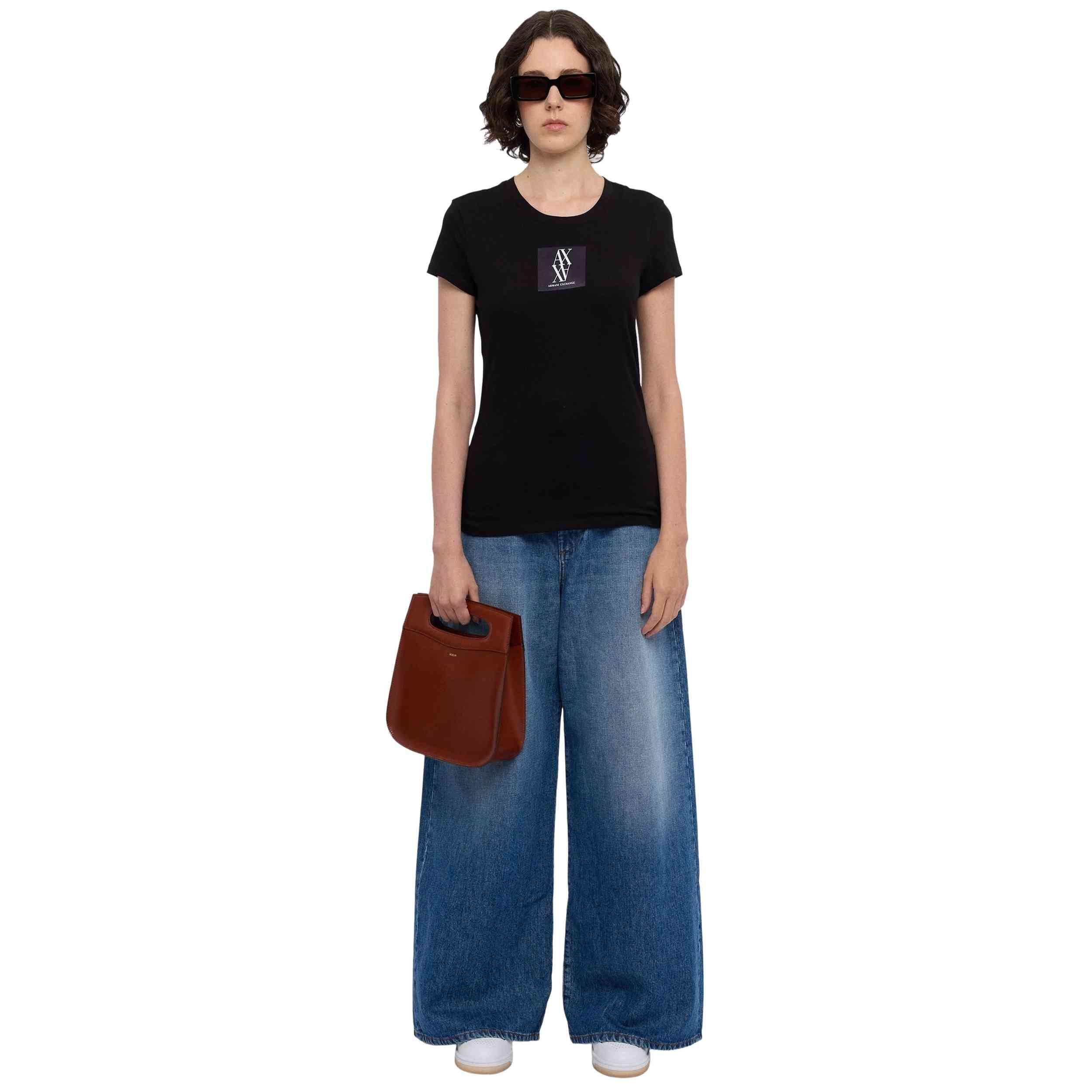 Kurzarmshirt Armani exchange Modell 040302200001 für frauen 3/5