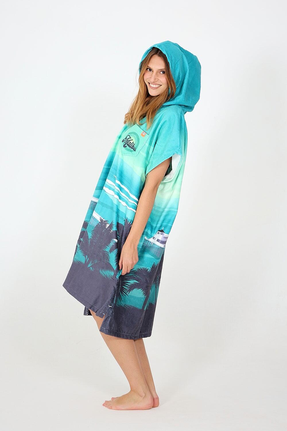 Surf-Poncho für Erwachsene – Destination – Malibu 3/4
