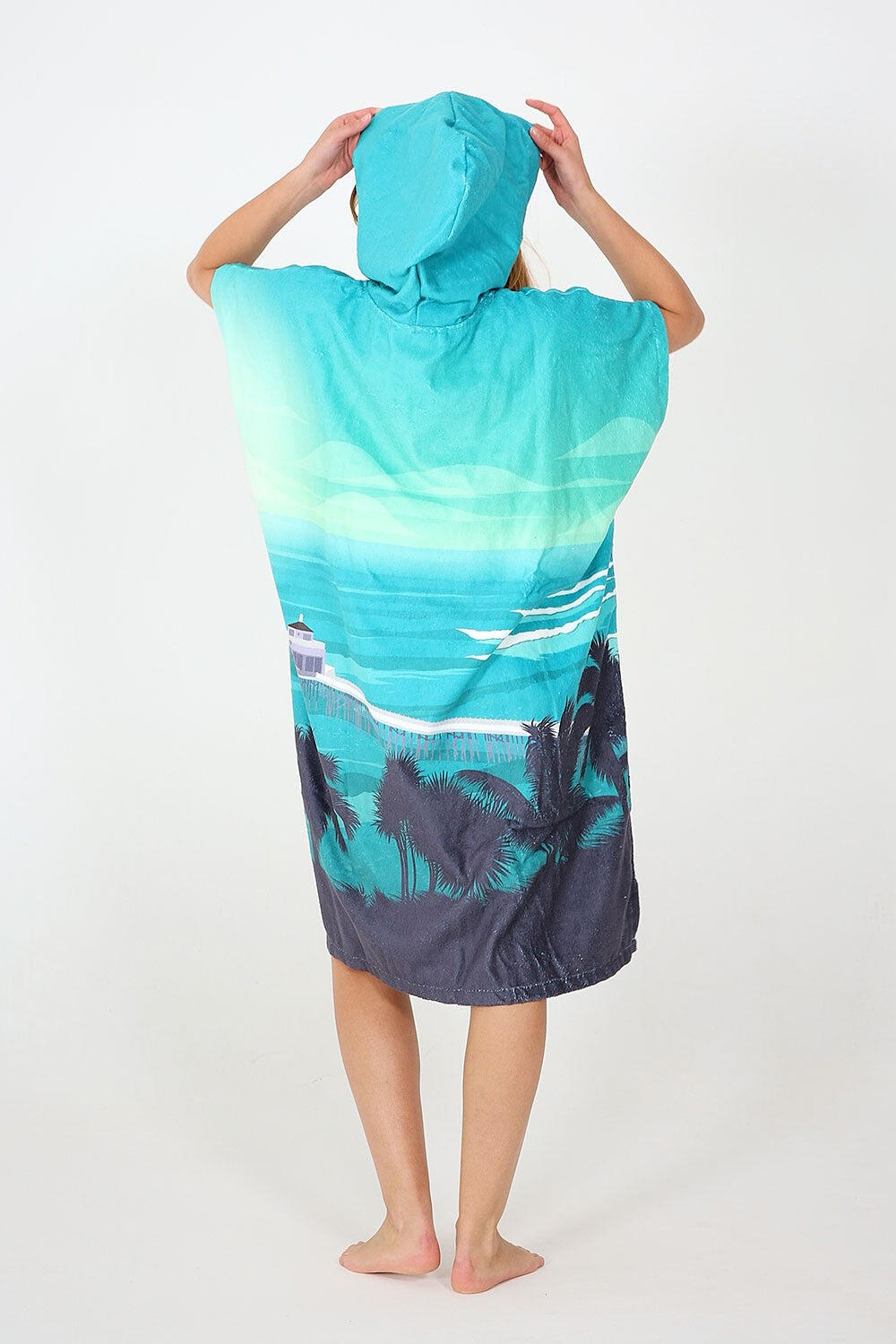 Surf-Poncho für Erwachsene – Destination – Malibu 2/4