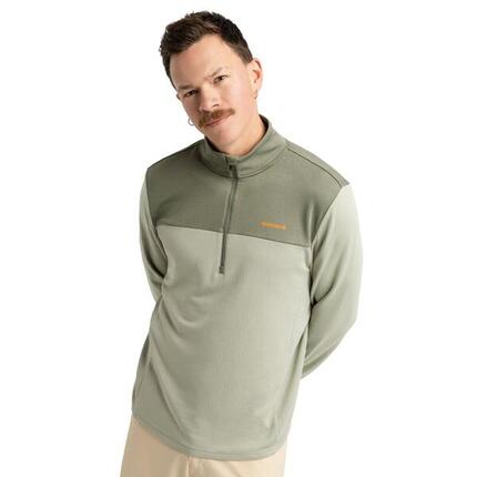 Pull demi-zip cyclotourisme homme Cyclisme Journey Light Green Vert