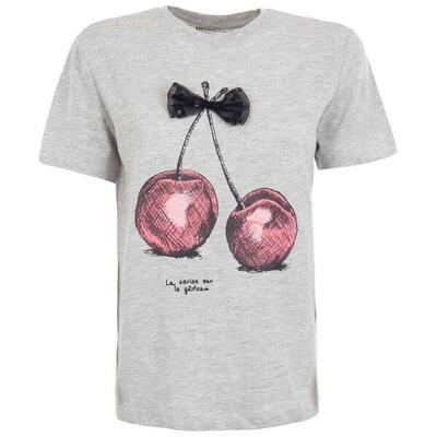 T-shirt met korte mouwen only model 15365607-lightgreycerise voor vrouwen