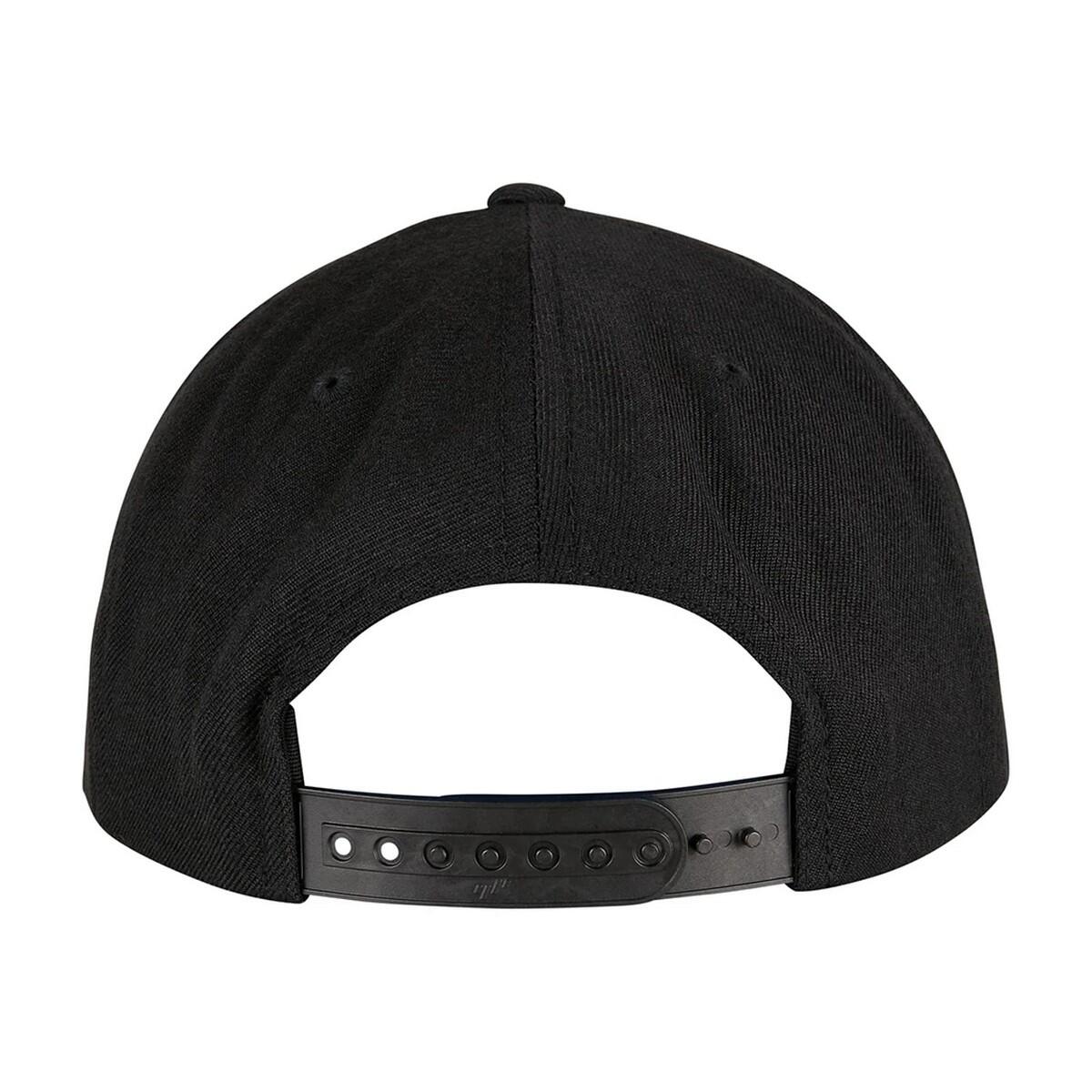 Cappellino Con Visiera Logo 5 Pannelli Adulto Unisex Flexfit Nero 2/3