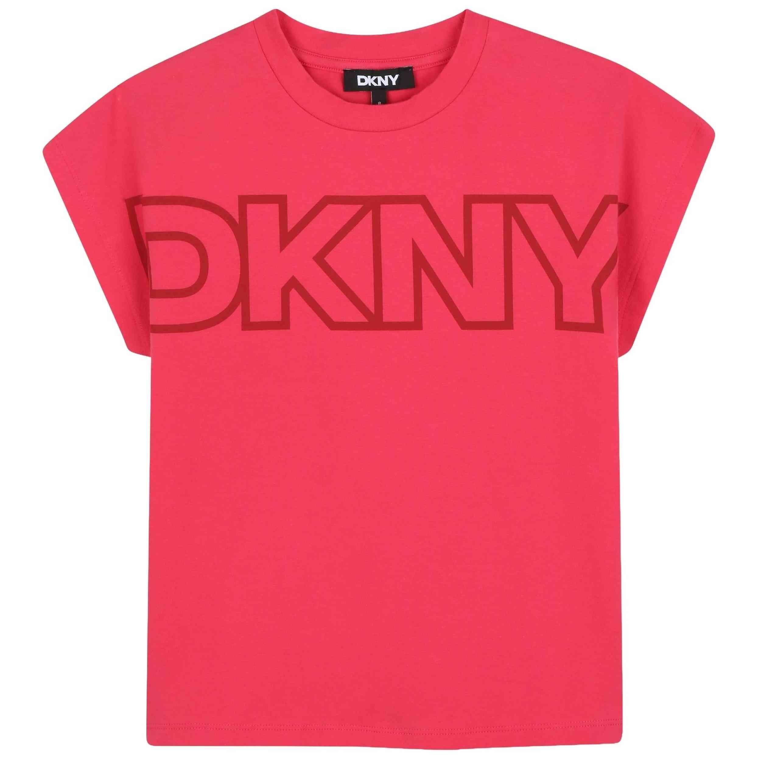 T-shirt met korte mouwen Dkny model D62412_49G voor meisjes 1/3