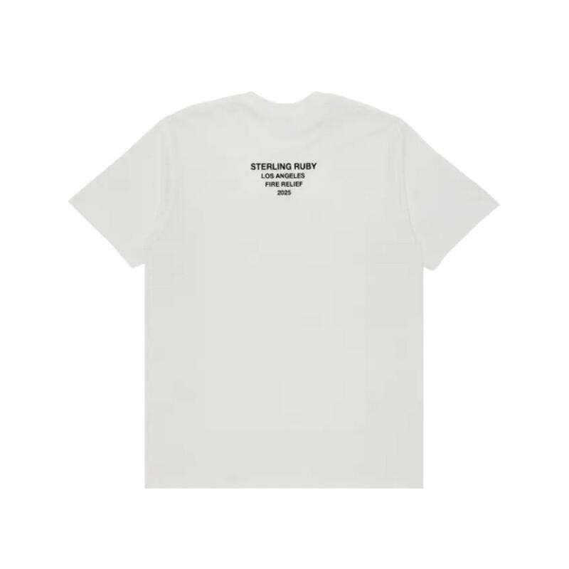 T-shirt  Los Angeles Fire Relief Box Logo White