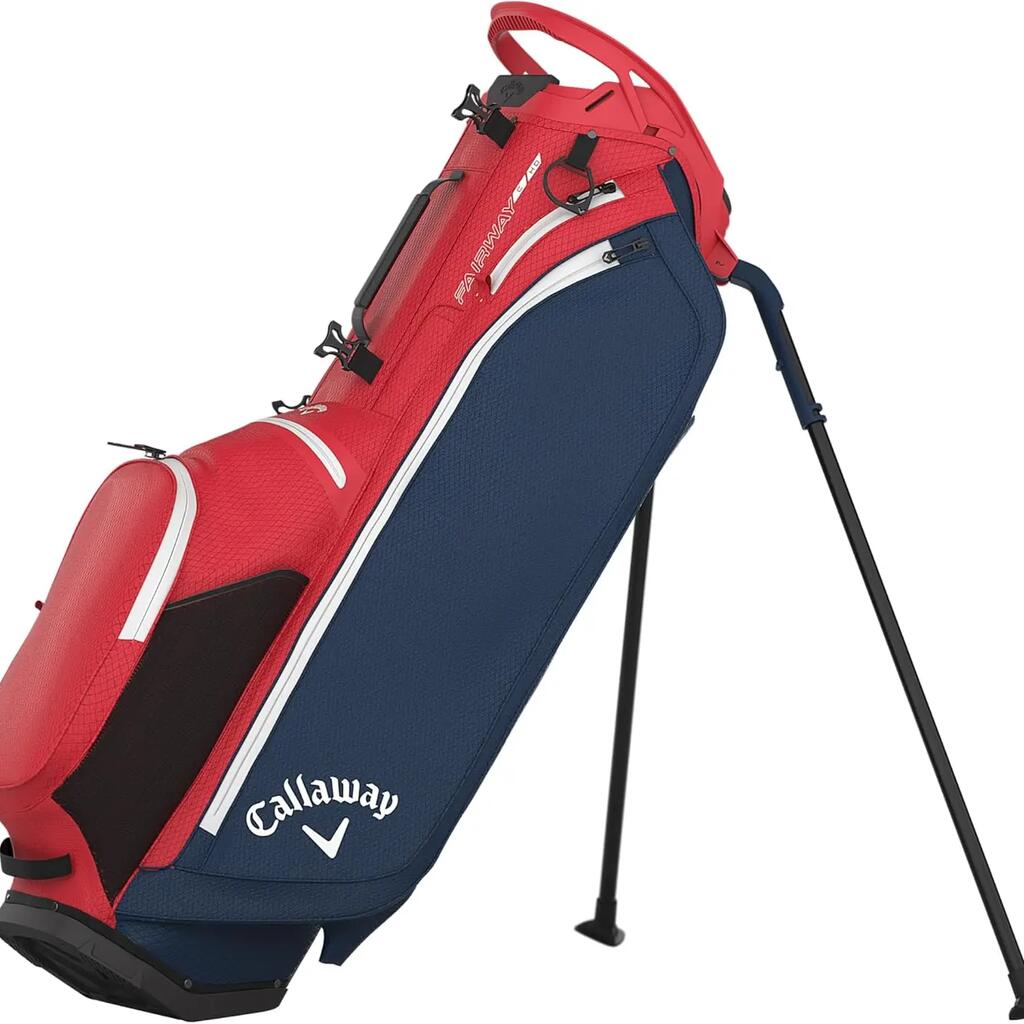 Fairway C HD stand bag red white navy 2026