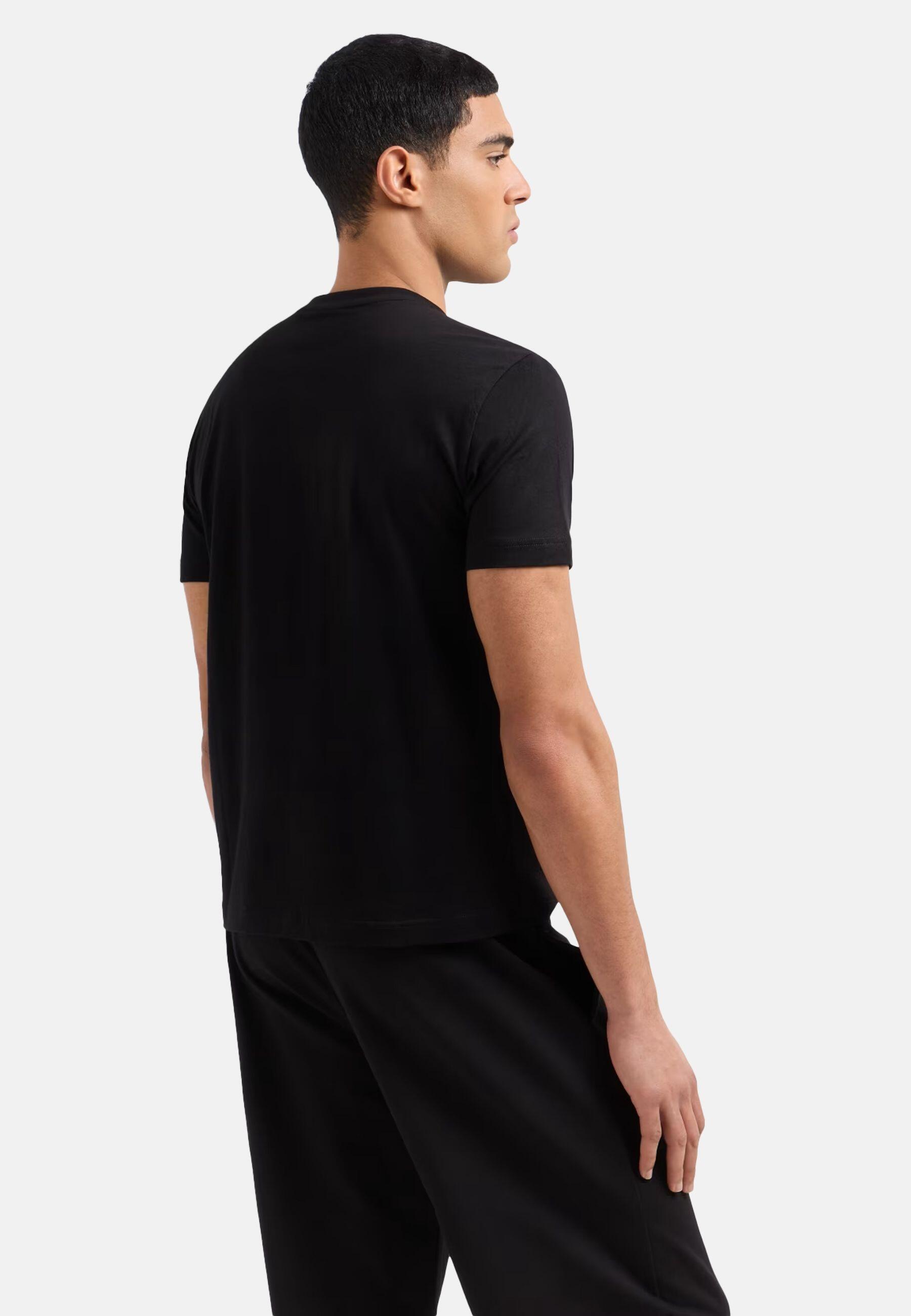 T-shirt uomo ea7 emporio armani nero/beige 3/5