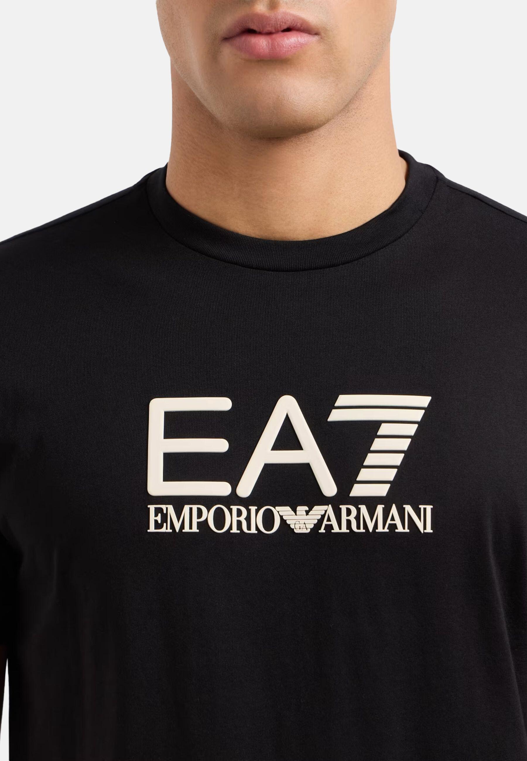 T-shirt uomo ea7 emporio armani nero/beige 2/5