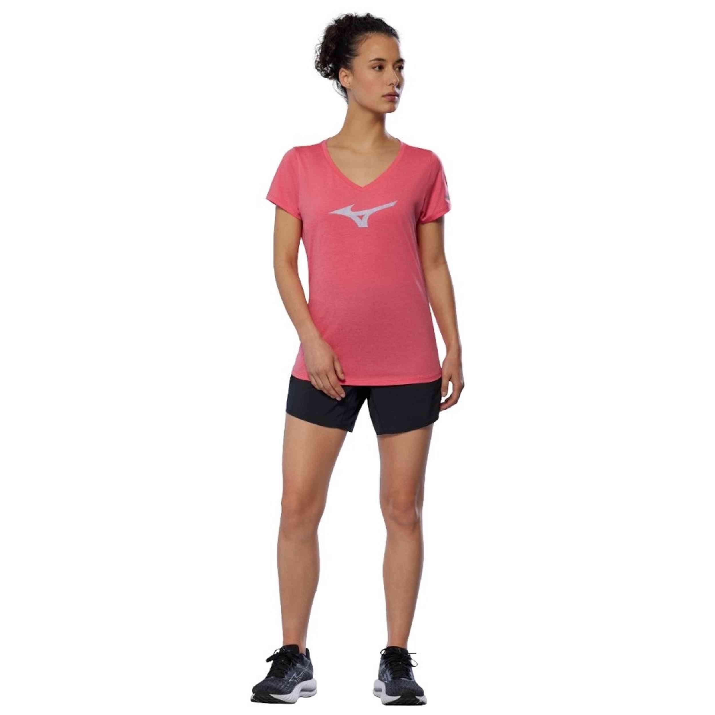 Maglia a maniche corte Mizuno modello J2GAC213-64 per donne 3/4