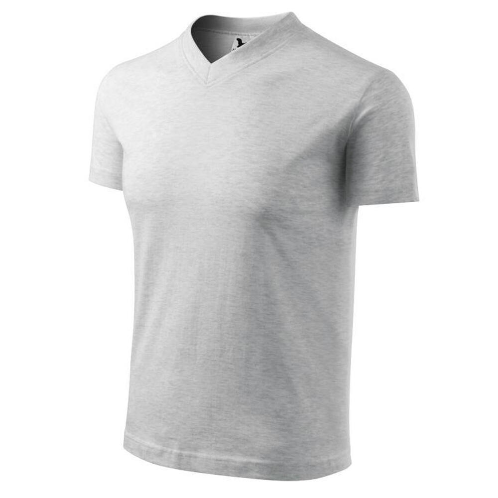 Unisex Vhals Tshirt voor volwassenen (Grijs) 3/3