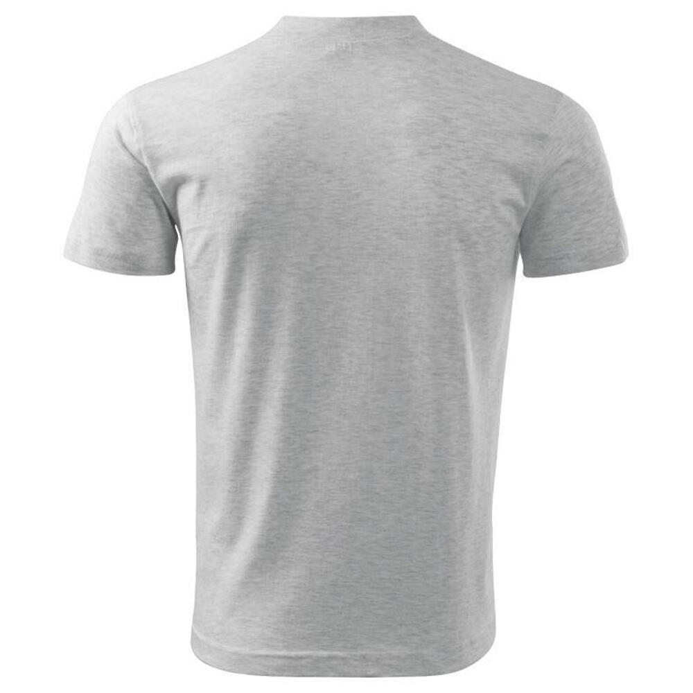 Unisex Vhals Tshirt voor volwassenen (Grijs) 2/3