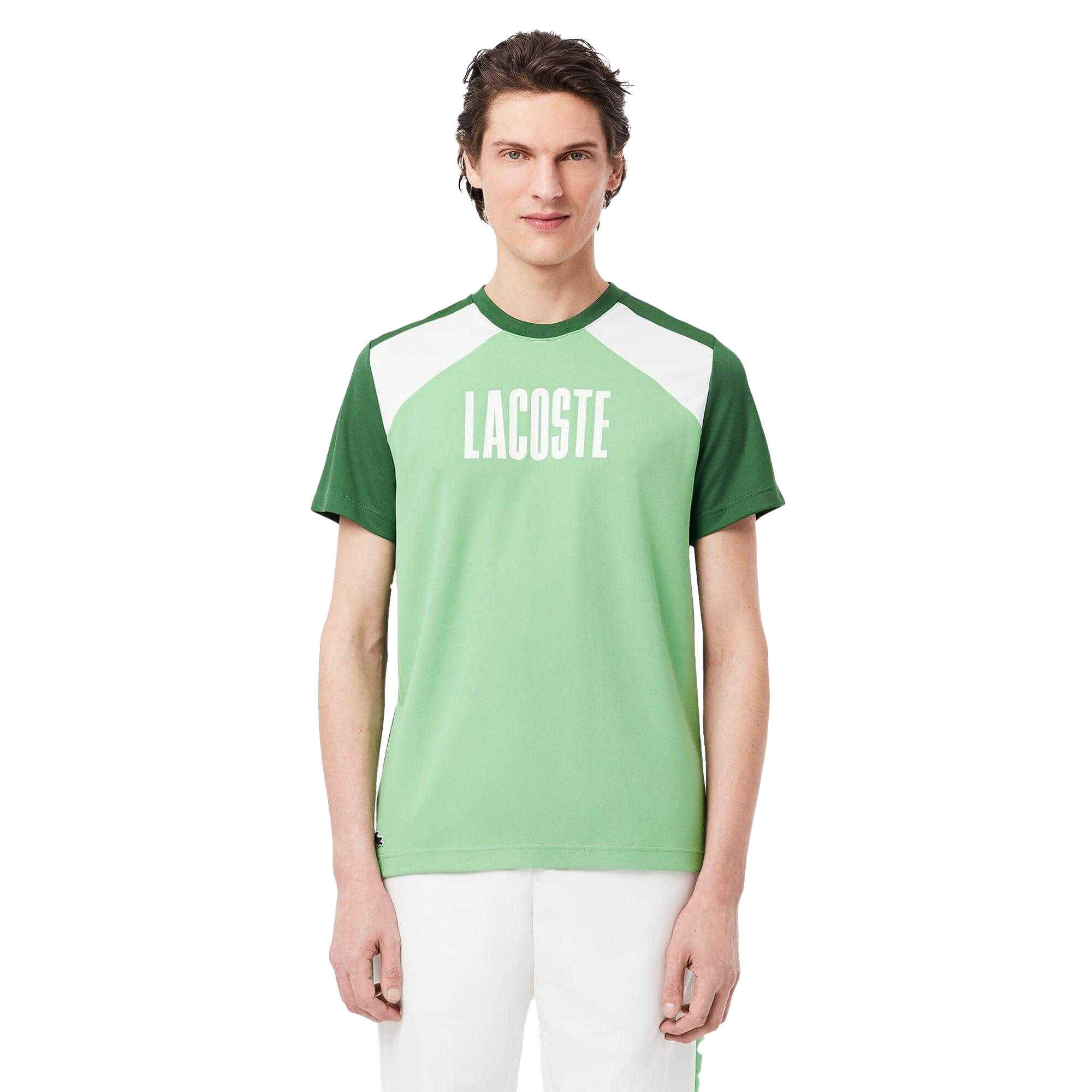 Maglietta Blocchi Di Colore Uomo Lacoste Verde 4/4