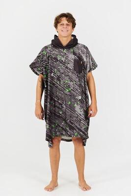 Volwassen surfponcho - sport serie - groen
