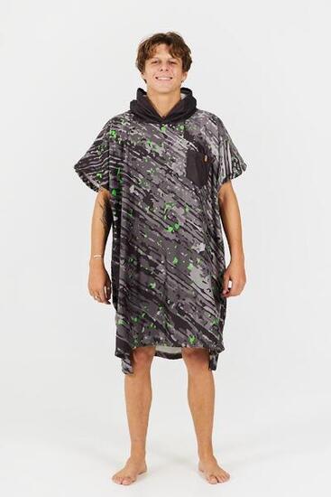 Poncho de surf adulte - Série Sport - Vert