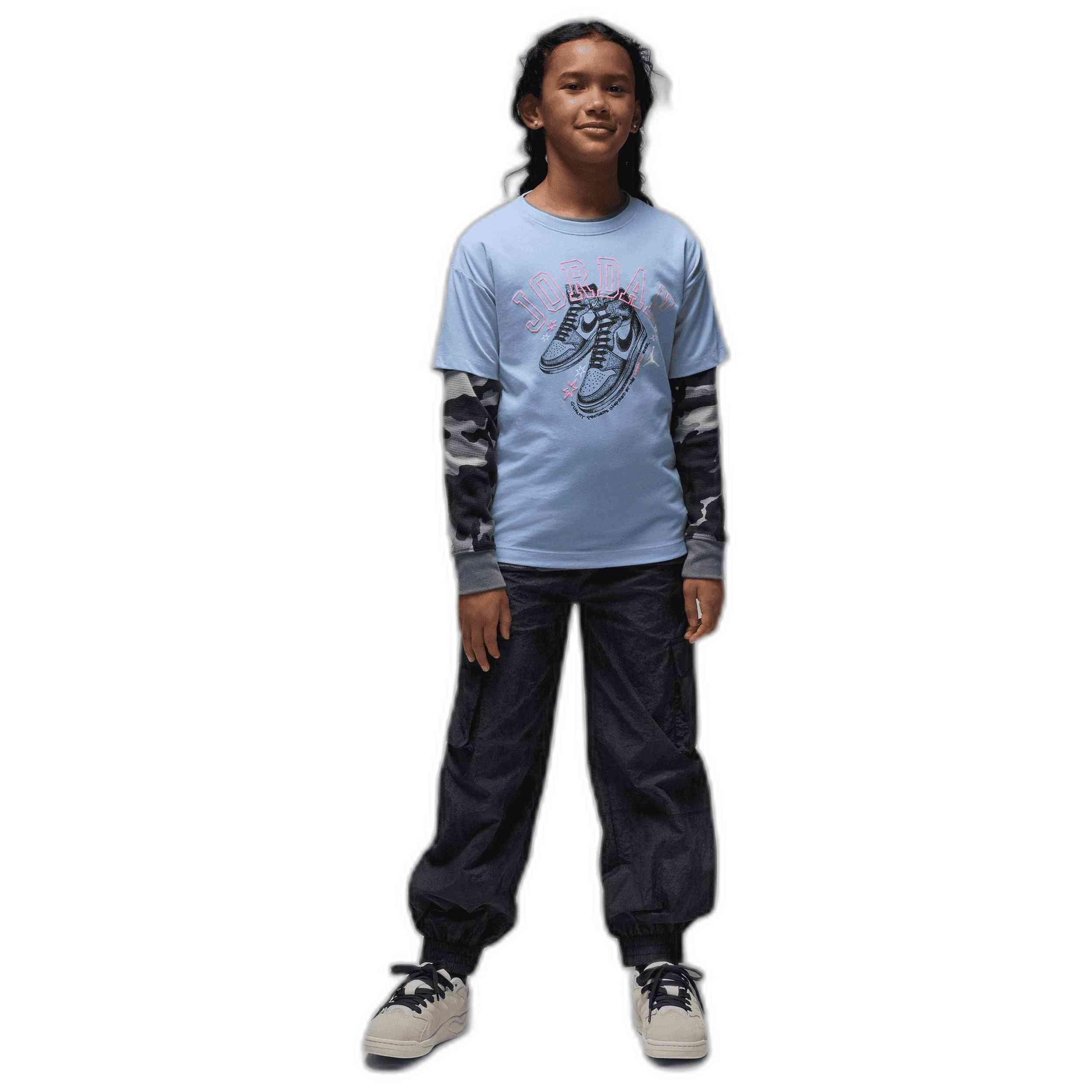 Camiseta de manga corta Jordan modelo 45F262-U8K para niñas 5/5