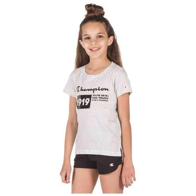 T-shirt met korte mouwen champion model 403595-em020 voor meisjes