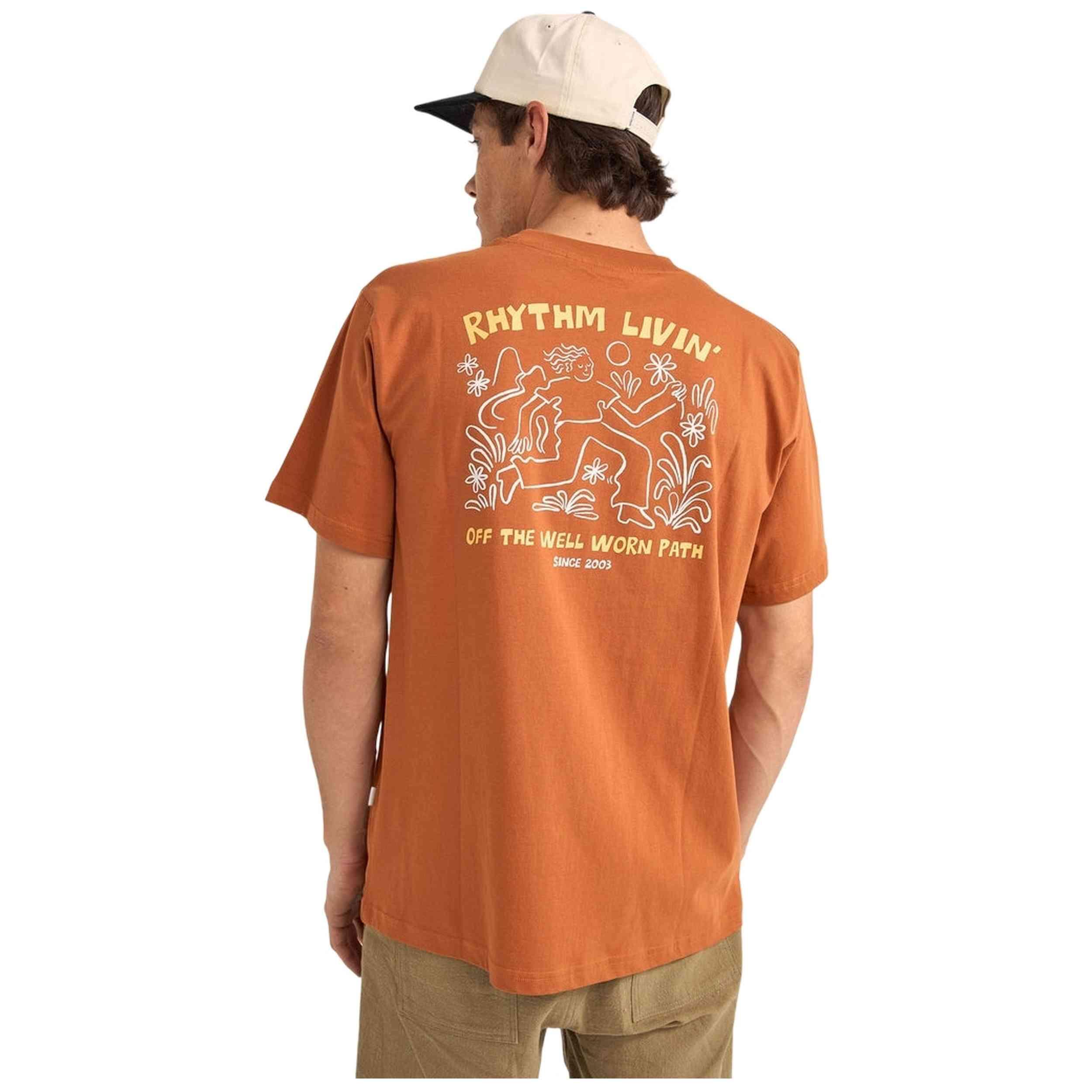 Camiseta de manga corta Rhythm modelo 0125MPT02-OCH para hombre 2/3