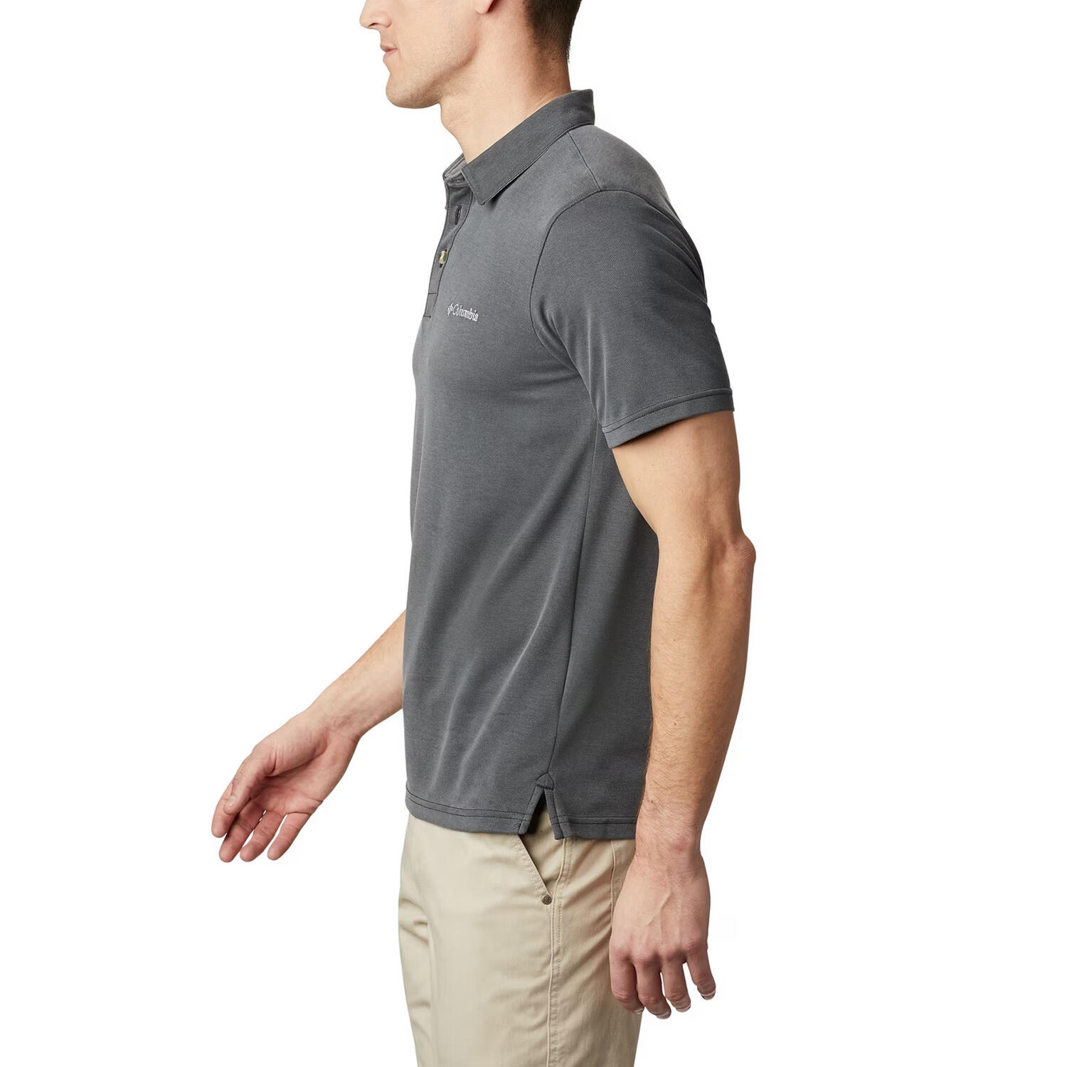 Polo Nelson Point para Hombre Gris, Plateado 3/6