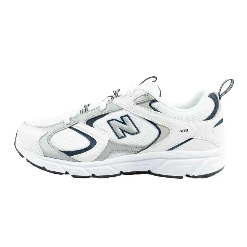 Mens Mesh Trainers (White) 3/5