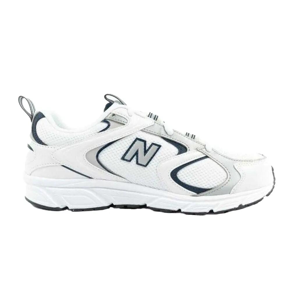 Mens Mesh Trainers (White) 4/5