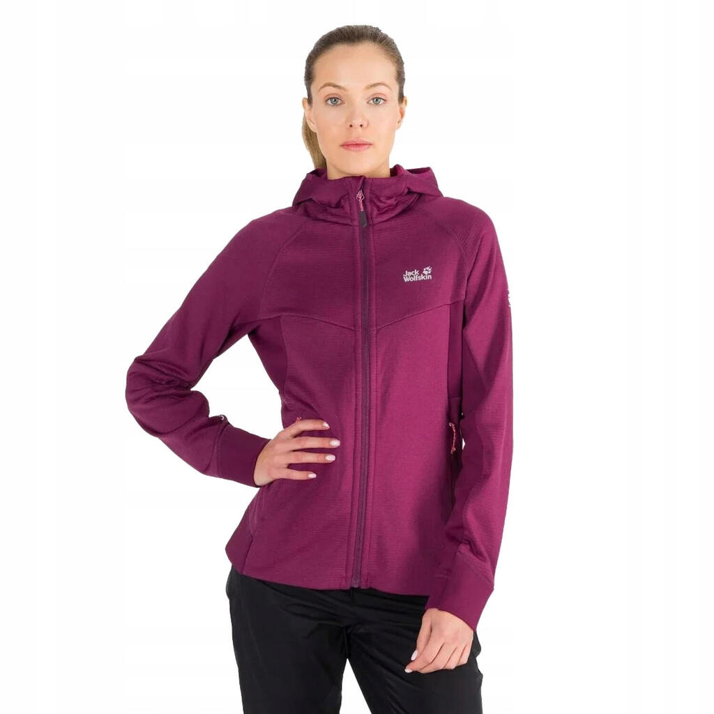 Womens/Ladies Hydro Grid Fleece Jacket (Violet)