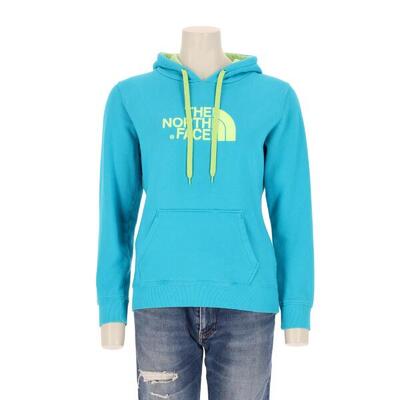 Tweedehands - dames lichtblauwe tnf hoodie - als nieuw
