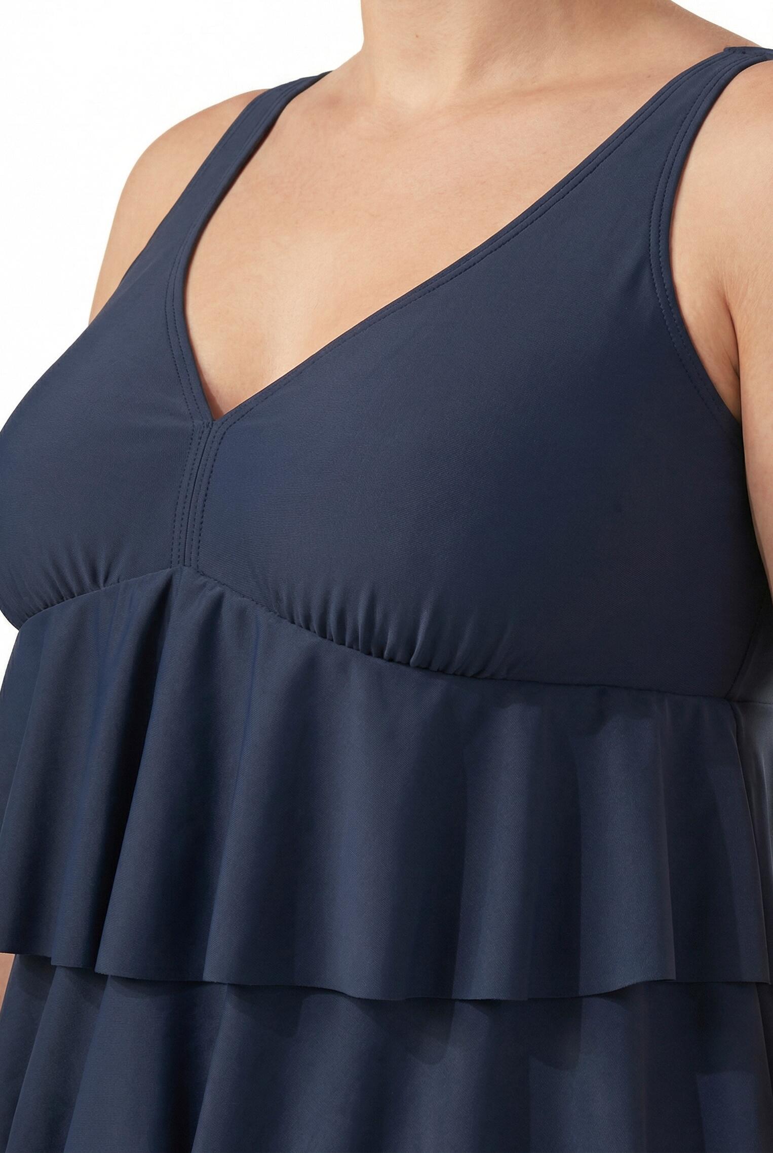 Femme Tankini à volants bonnets souples matière recyclée 3/7