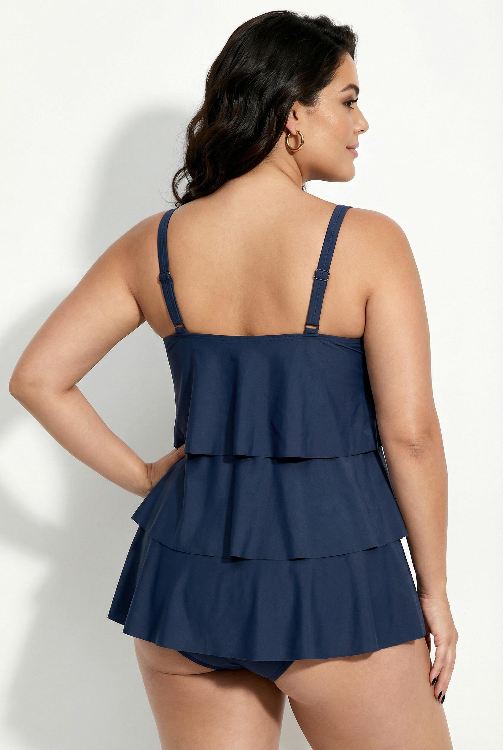 Femme Tankini à volants bonnets souples matière recyclée 2/7