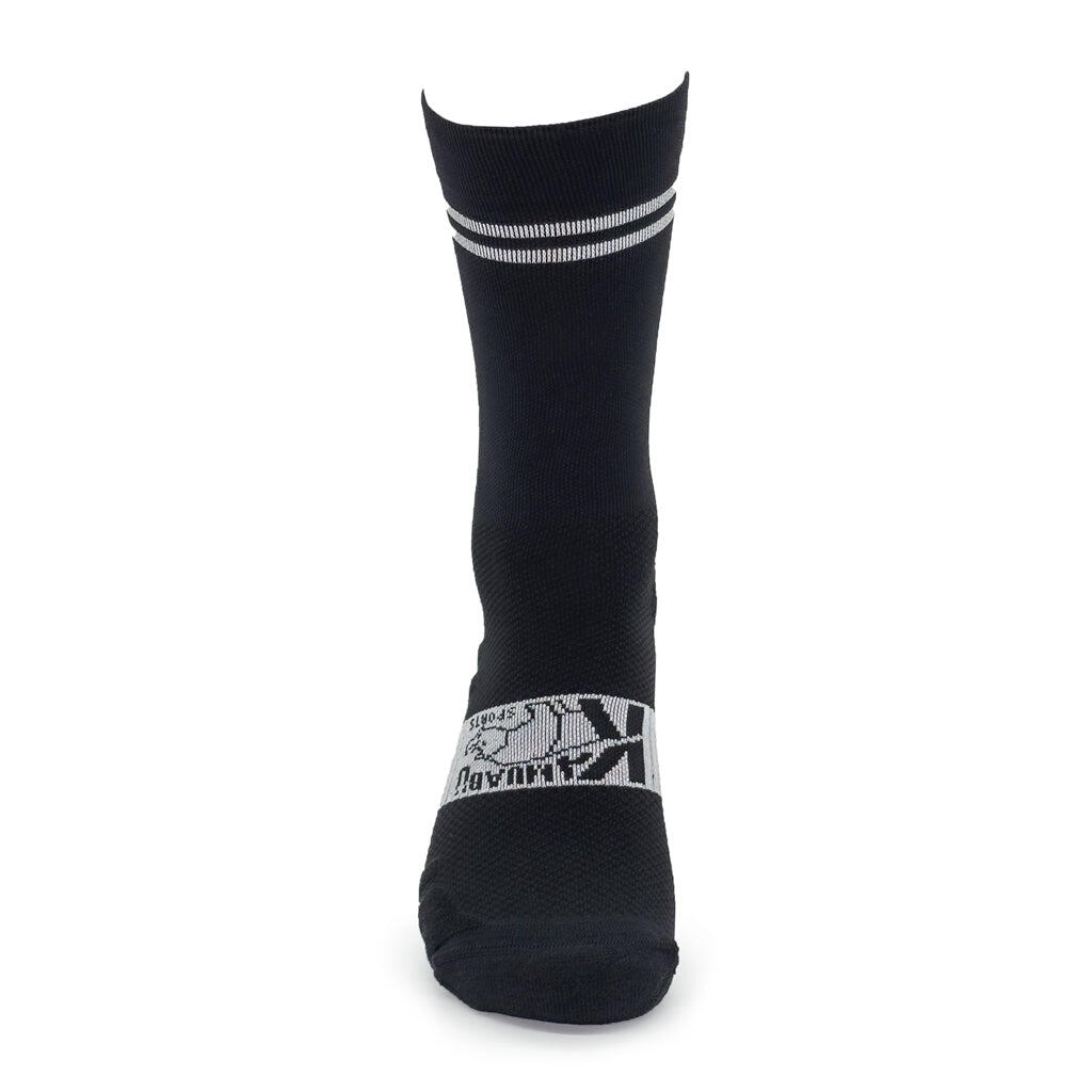Calcetines Running Unisex GO! GO! GO! Negros - 1 hilo 3/4