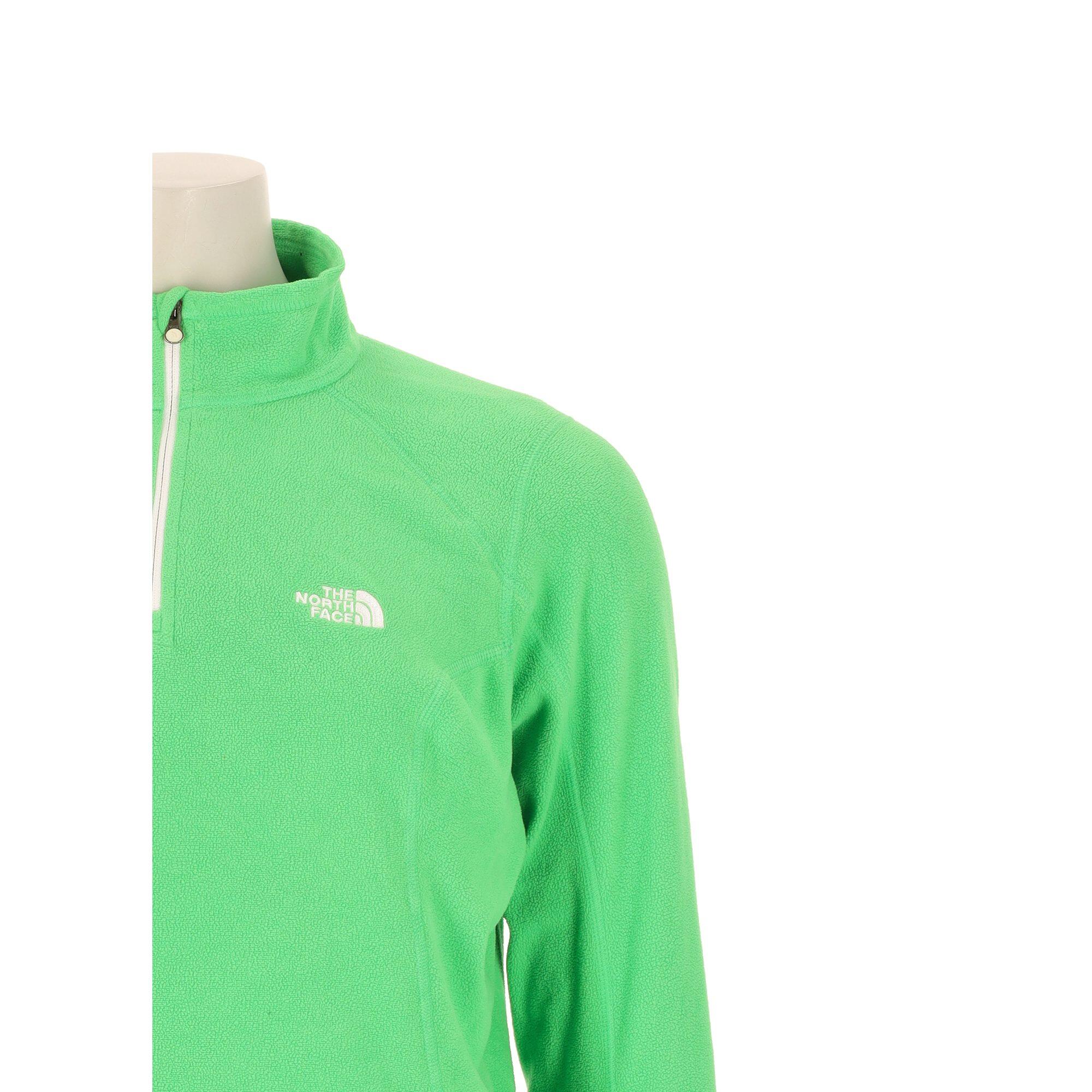 Seconda Mano - Pile Polartec TNF donna verde - Stato eccellente 6/7