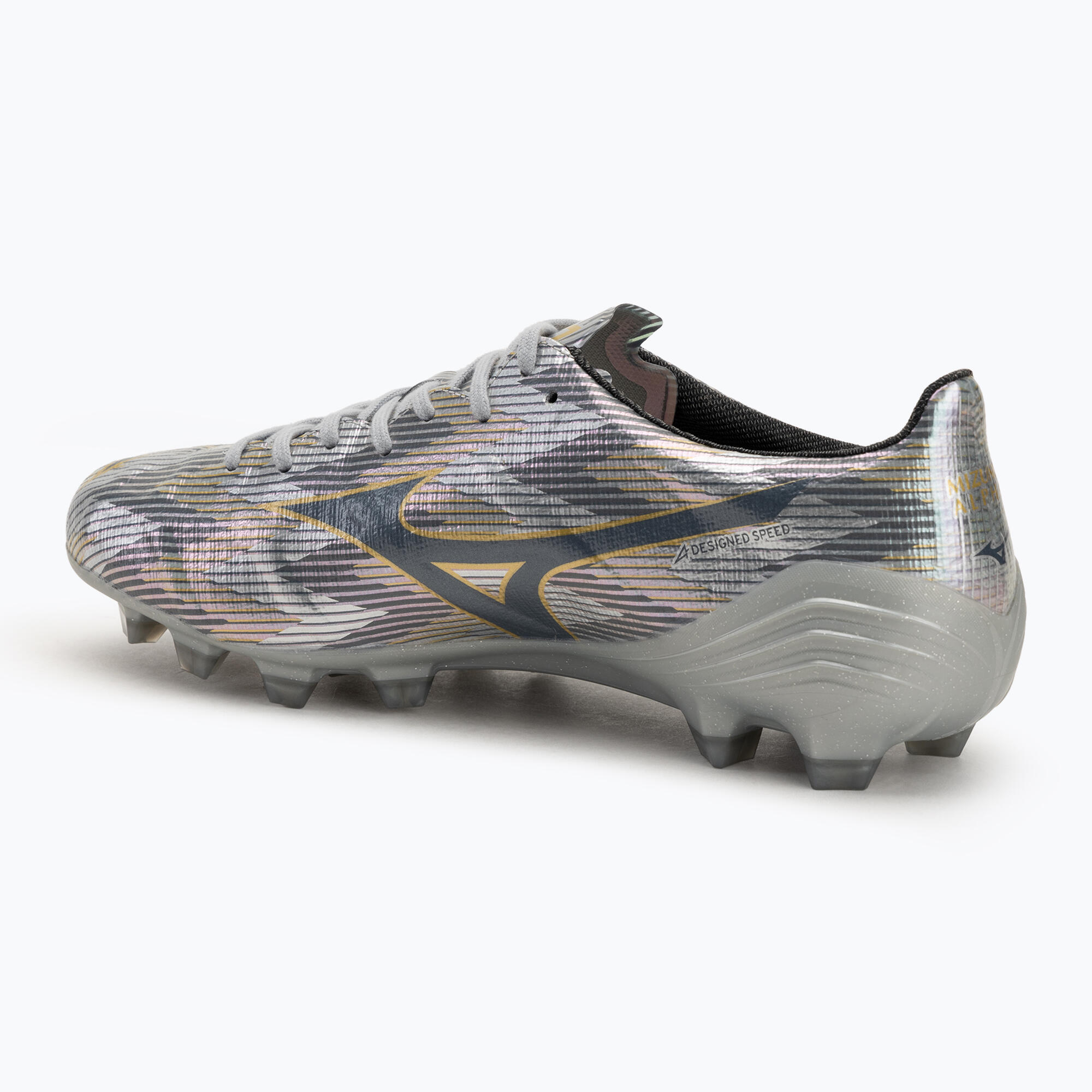 Buty piłkarskie męskie Mizuno α II Elite Md galaxy silver/8605 c/gold 3/7