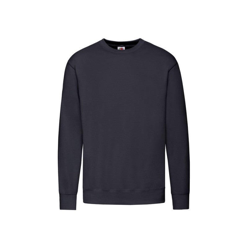 Felpa leggera in pile Fruit of the Loom nera unisex 2/7