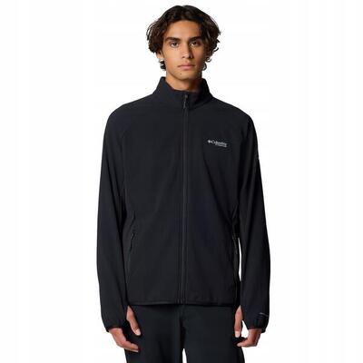 Heren ridgeii tech full zip fleecejack (zwart)