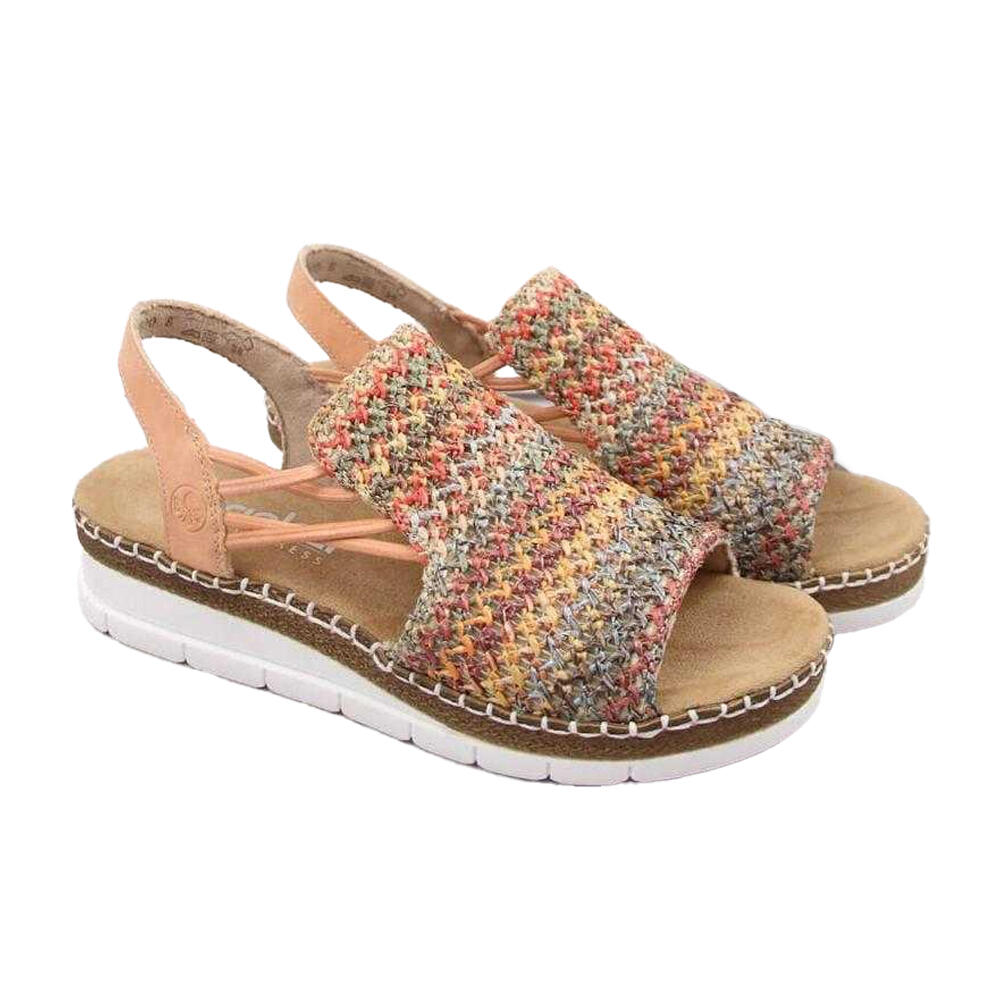 Sandalias Diseño Ganchillo para Mujer Multicolor 2/5