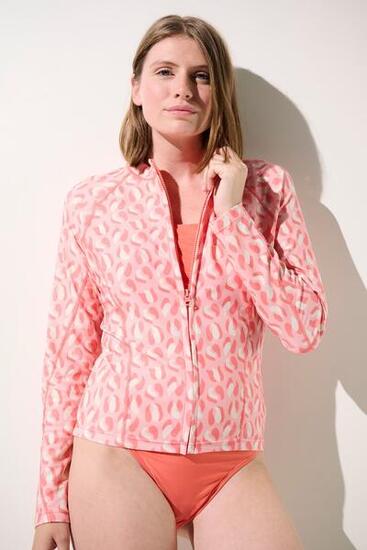 Veste de bain anti-UV Femme Rose, Moorea, UPF 50+