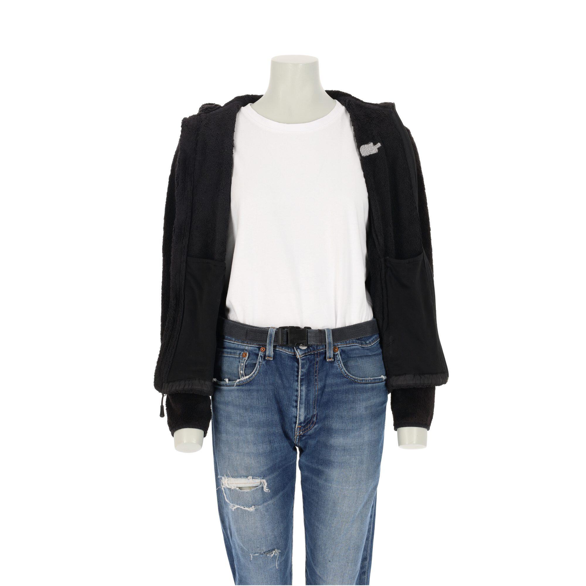 Segunda Vida - Casaco Feminina Osito TNF Preta de Fleece - Como novo 3/7