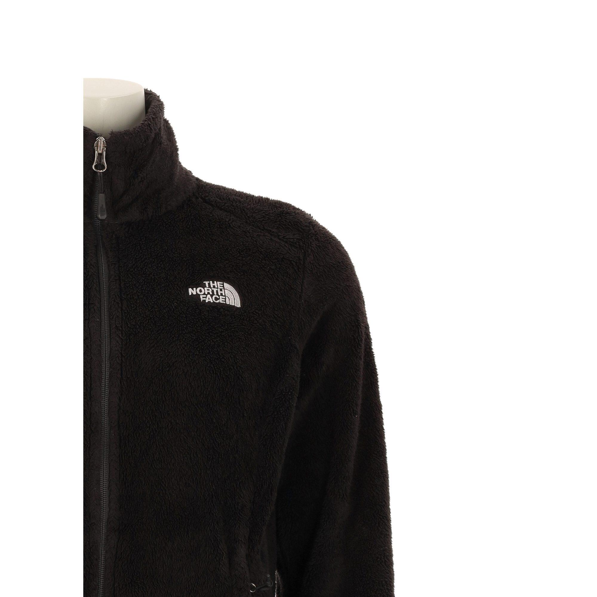 Segunda Vida - Casaco Feminina Osito TNF Preta de Fleece - Como novo 6/7