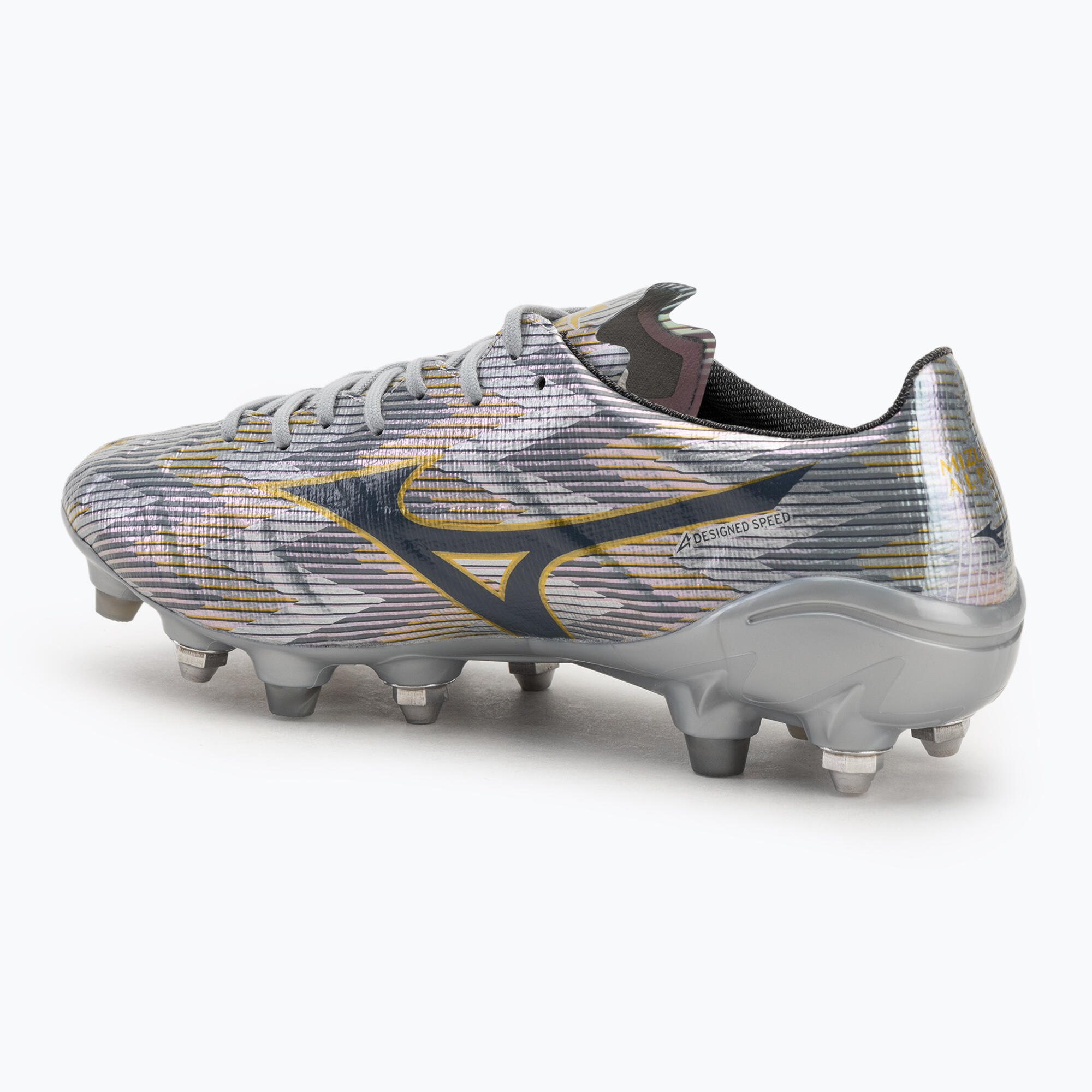 Buty piłkarskie męskie Mizuno α II Japan Mix galaxy silver/8605 c/gold 3/7