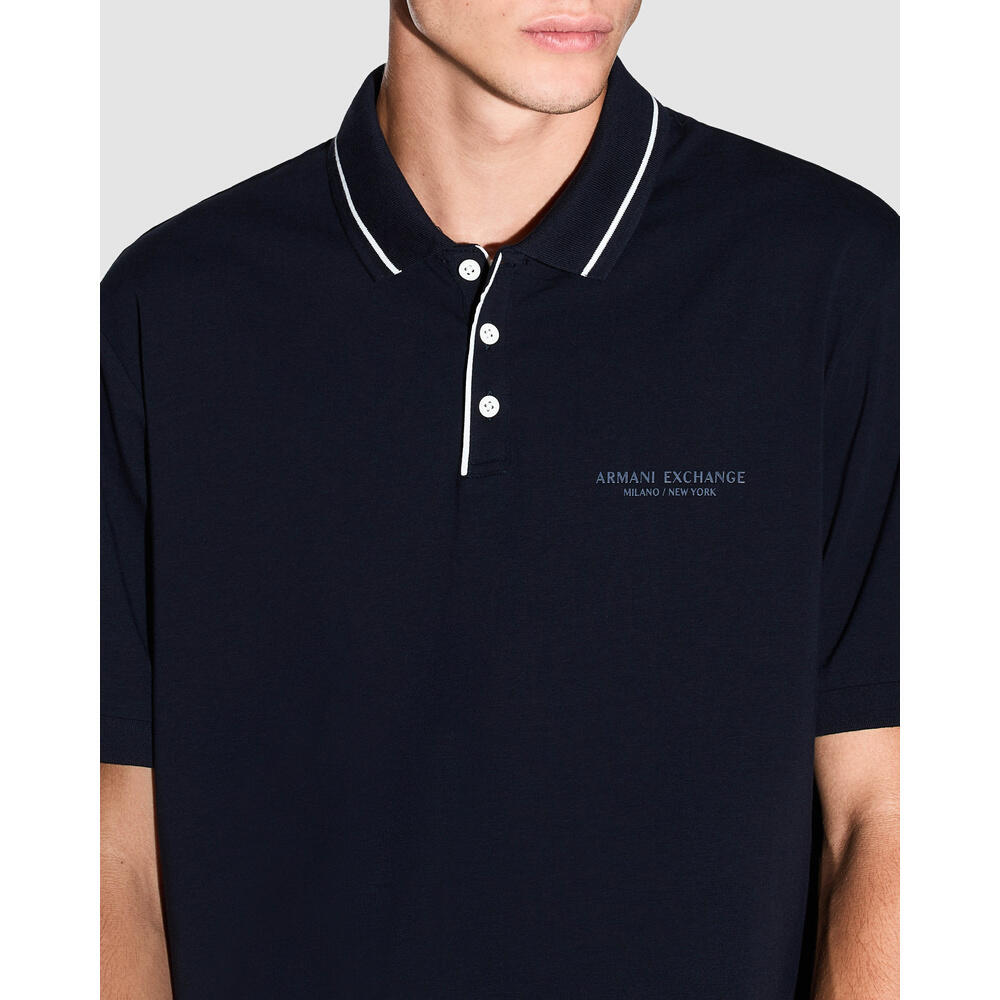 Mens Training Contrast Tipping Polo Shirt 3/4