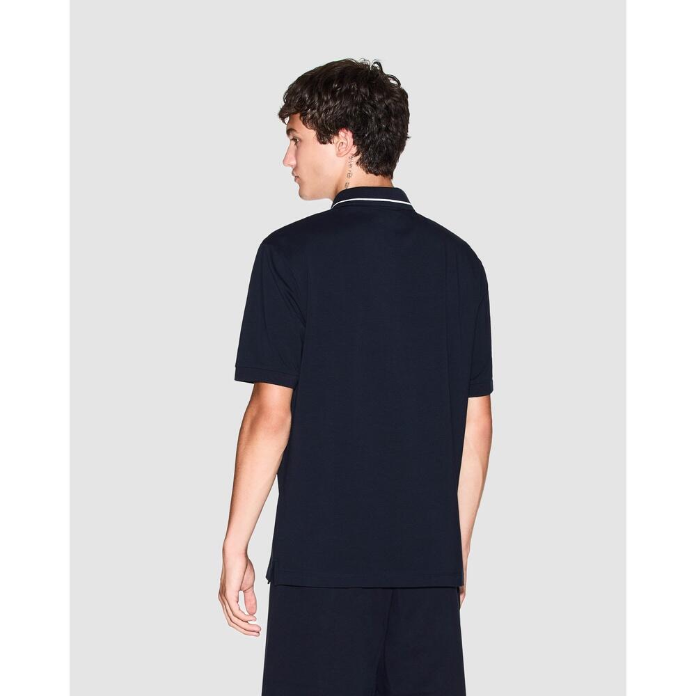 Mens Training Contrast Tipping Polo Shirt 2/4