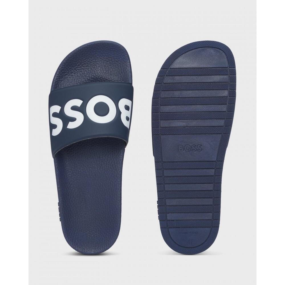 Mens Poolside Sliders Large Logo Detail Aryeh | Decathlon