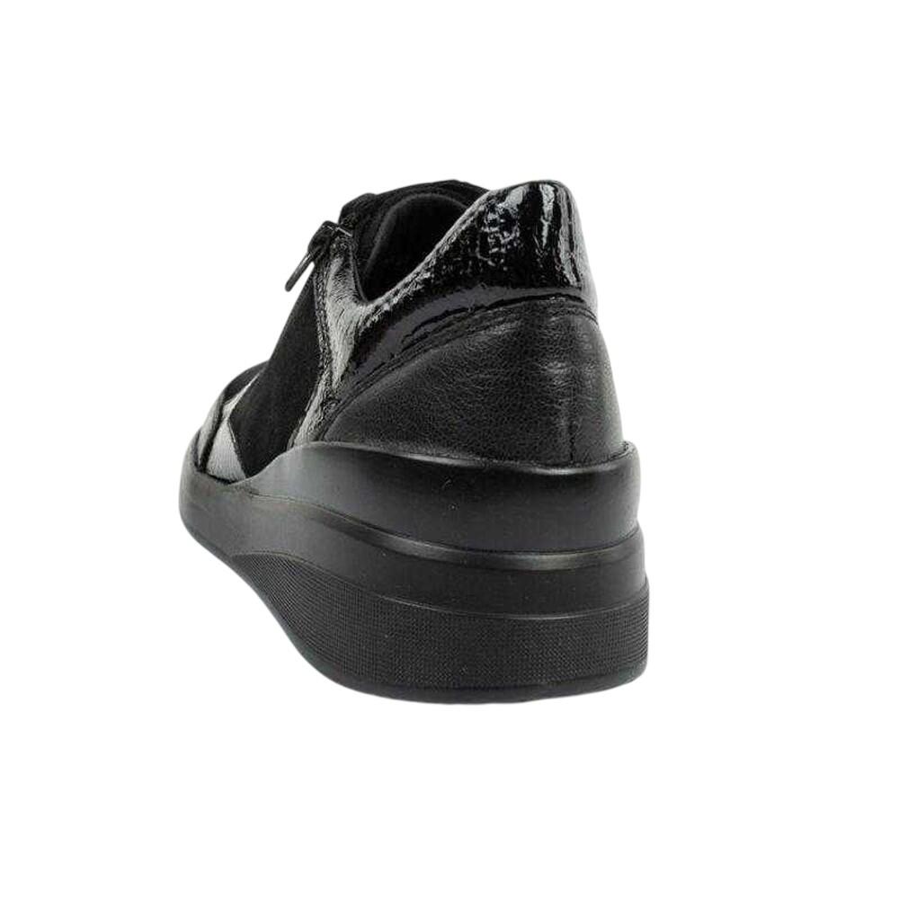 Womens/Ladies Emma Leather Lace Up Trainers 2/4
