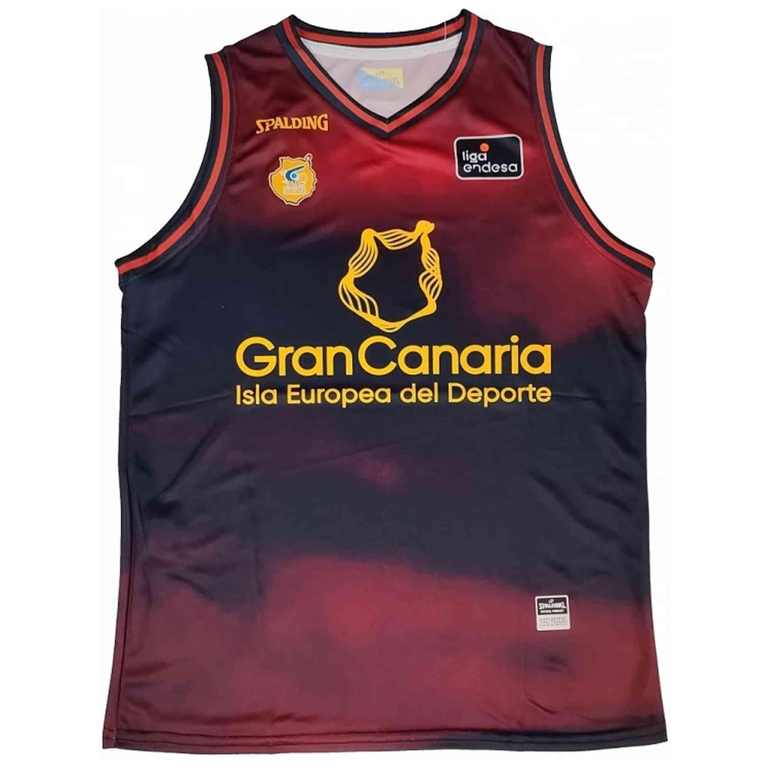 Maillot de basket Spalding modèle SPALASMUGRCA08 pour unisexe 2/3